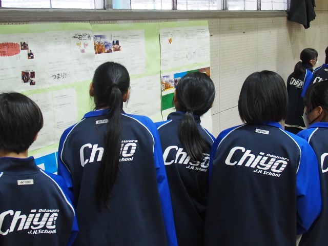 全班のスライド見学