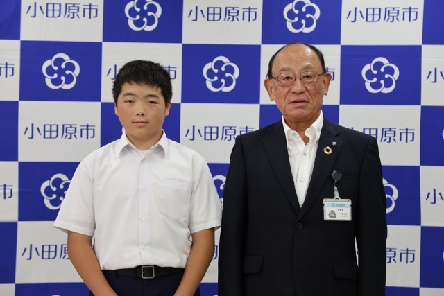 教育長とのツーショット