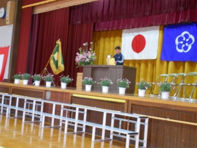 進級の喜びを語る6年生