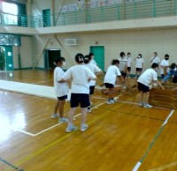２年３・４組女子　器械体操
