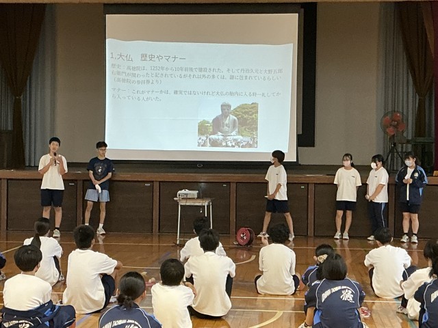 遠足の発表1組