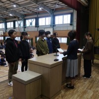 生徒会本部も２年生中心に