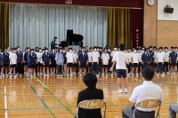 ３年生の学年合唱鑑賞