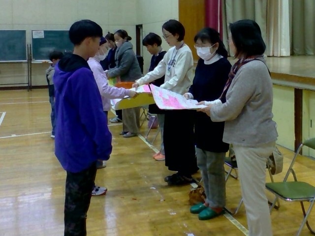 メッセージカード渡し